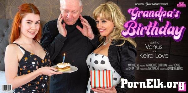 Venus X. (48), Hans (60), Keira Love (25) - Happy birthday Grandpa! Your MILF wife has a special horny young gift! [FullHD 1080p]