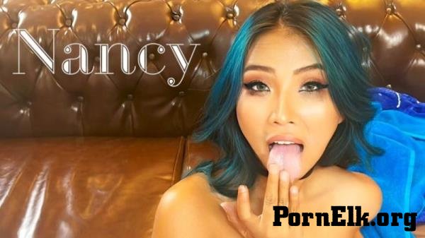 NANCY - Facilized Asian Plays with Cum [HD 720p]