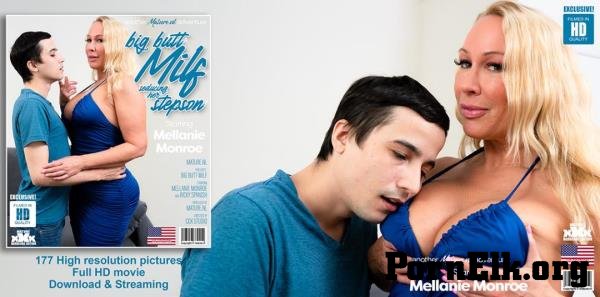 Mellanie Monroe (44), Ricky Spanish (27) - Big butt MILF Mellanie Monroe seducing her virgin stepson [FullHD 1080p]