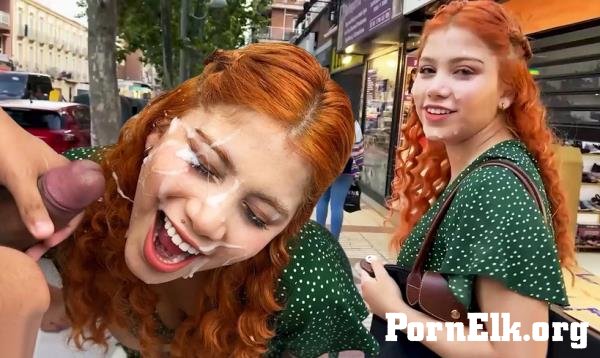 Marina Gold - Marina's CumWalk through Madrid [HD 720p]