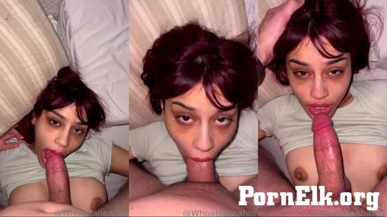 OnlyFans: whoahannahjo - Blowjob With Facial [FullHD 734P] 