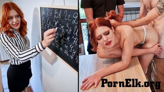  Fucktotum - Russian teacher fucks Italian students after class - doggystyle on table [FullHD 1080P] 