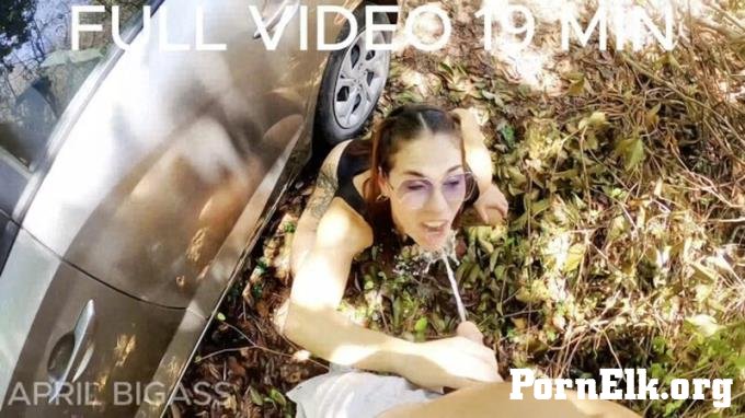 April BigAss - Drinking liters of urine in public all day, we get "CAUGHT" HIGH RISK" cam alternative [FullHD 1080P]