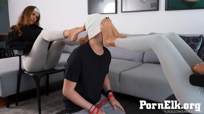 Mistress Enola Fetish: Tag-Team Foot Gagging - We Shared His Gag Reflex Like He Was Nothing - Extreme Deep Feet [FullHD 1080P]