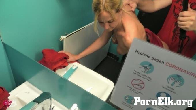 MyDirtyHobby: Miley-Weasel - Blonde Buroschlampe Auf Firmentoilette Gefickt [FullHD 1080P]