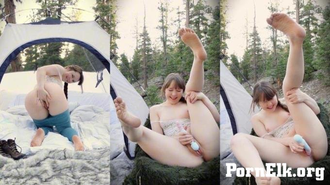 OnlyFans: Mira_xo (RealMira_xo) -Camping Cutie Creamy Vibrating Dildo Cum - Scene [FullHD 1080P]