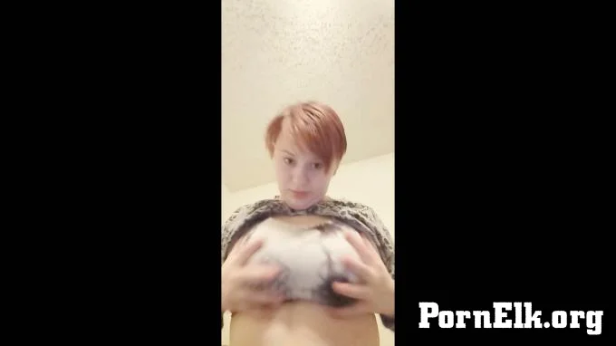 CurvyElvishGirl - 32DDD breasts and playing with them  [FullHD 1080]