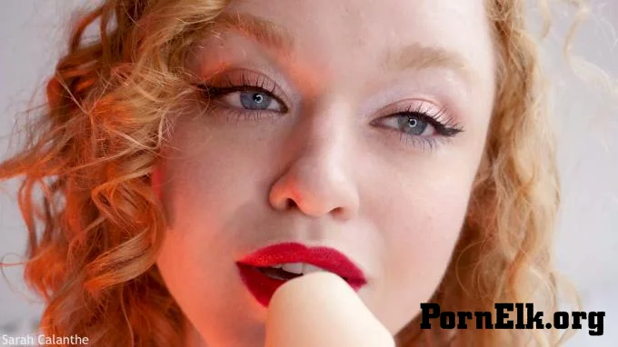 Sarah Calanthe - Lipstick and spit fetish and whispering  [4K 2160]