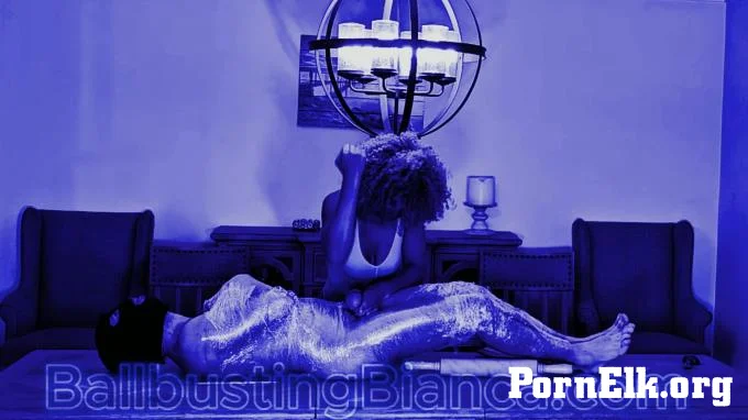 Ballbusting Bianca - Dominabianca - Relentless Ballbusting On The Dining Room Table With Face Sitting Foot Gagging  [FullHD 1080]