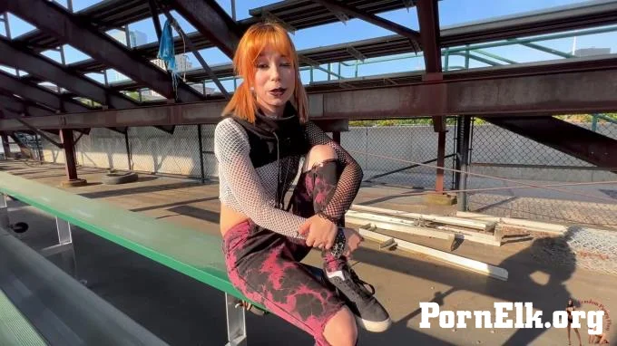 Femdom Puppy Play - Goth Girl Ditria Train The School Jock to Be Her Guard Doggy  [FullHD 1080]