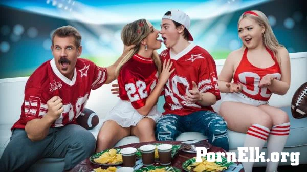Eva Nyx, Charlie Forde - Family Football Sunday Ritual: A Foursome for a Touchdown! [FullHD 1080p]
