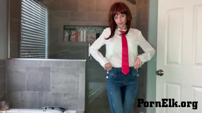 Sage Eldritch - Uraraka Ochako Wetting Blue Jean Overalls and Panties  [FullHD 1080]