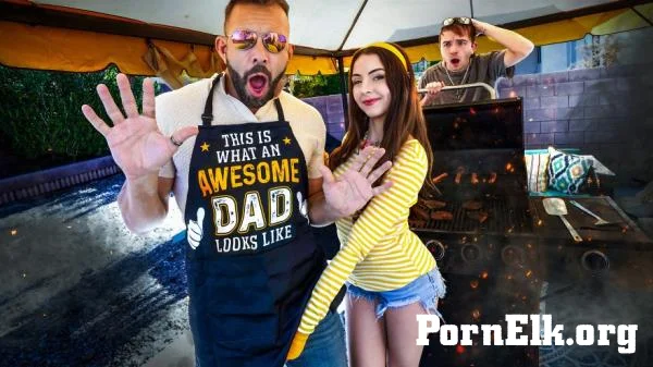 Serena Hill - I'll Drain Your Cock Before the BBQ - Serena Gets Marinated In Daddy's White Sauce [SD 360p]