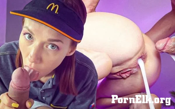 Indy Lix - Huge Anal Creampie with Cute Mcdonald's Worker [FullHD 1080p]