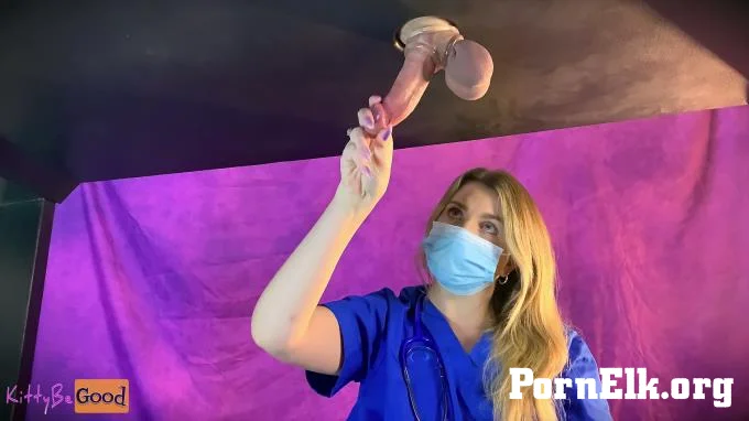 KittyBeGood - Hot Blonde Nurse Drains Big Cock And Balls In Milking Table  [4K 2160]