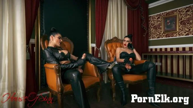 House Of Sinn: Strap-On Spit Roast: Double Penetration Training With The Evil Sisters, Domdeluxury And Goddess Olivia  [FullHD 1080]