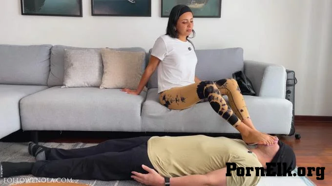 Mistress Enola Fetish: Foot Gagging Treat: Cuck Cleans Two Condoms And Alpha'S Mess Off Toes  [FullHD 1080]