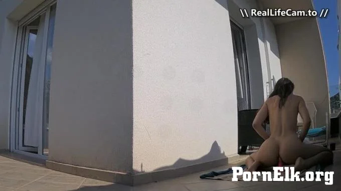 Reallifecam - Adeline Tries To Put A Dildo In Her Ass To Fuck Herself On The Balcony Floor 14.08.2026  [SD 536]
