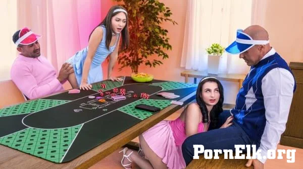 Evie Christian, Mia River - Poke-Her Night: Our Pussies Can Be Your Lucky Charms, Go All in [FullHD 1080p]