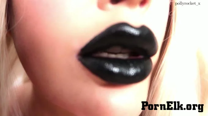 Lulublue - Black Lipstick Kisses Femdom Fetish  [FullHD 1080]