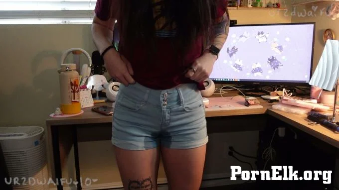 ur2dwaifu - Gamer Girl Pisses Herself Plaid Panty  [FullHD 1080]
