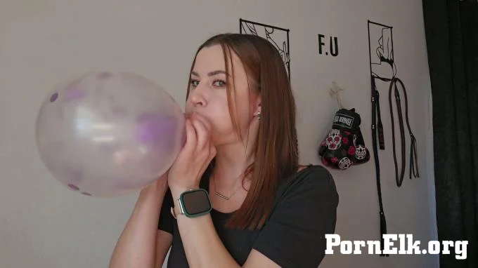 Lana Blade - 10 MINUTES BALLOON BLOWING CHALLENGE  [FullHD 1080]