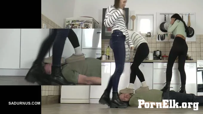 Sadurnus New Moon - Mistress Cassy, Mistress Natasa and Mistress Olga - The three mistresses love trampling  [FullHD 1080]