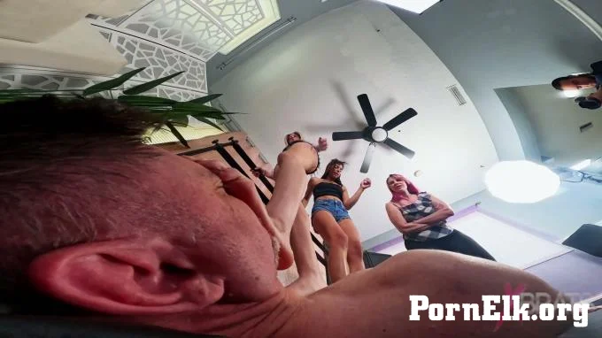 Bratty Foot Girls -Misty Addams, Cher Woods, Vicky Vixxx, Jason Ninja - Triple Trampling Brats  [FullHD 1080]